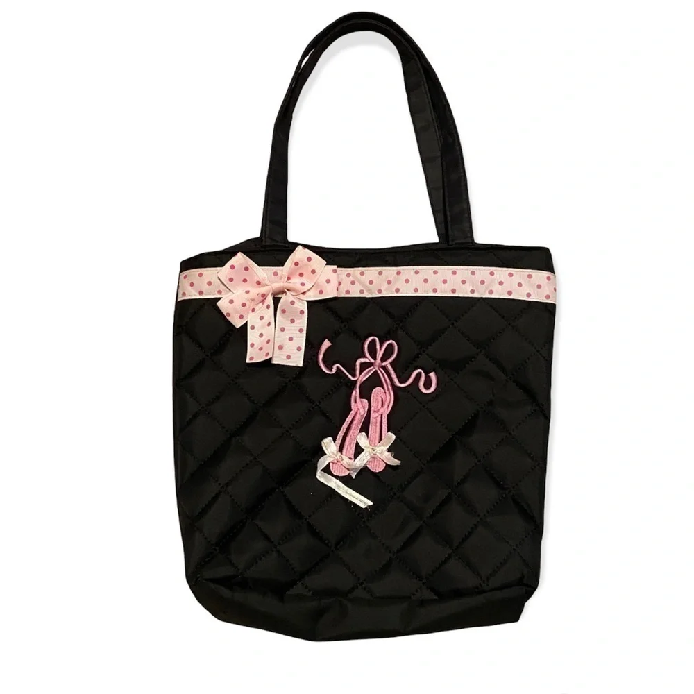 BLACK and Pink Girl’s Ballet Bag
